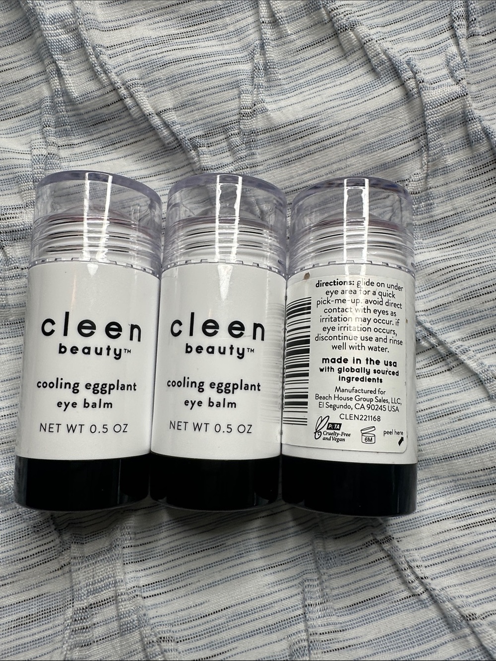 Cooling Eggplant Eye Balm — White